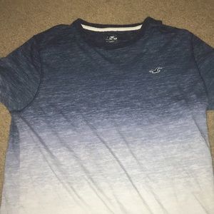Blue ombré hollister long sleeve T-shirt